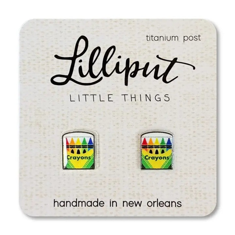 Lilliput Little Things Earrings - Crayon