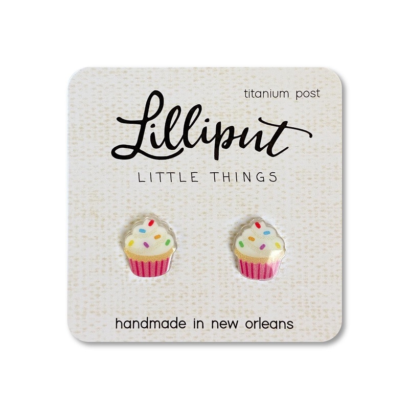 Lilliput Little Things Earrings - Cupcake