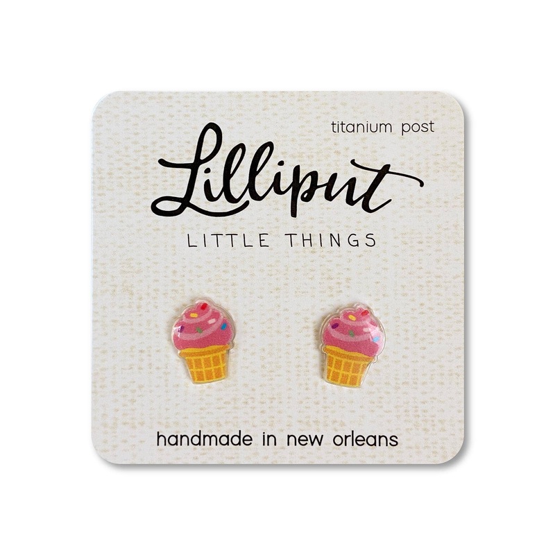 Lilliput Little Things Earrings - Ice Cream Cone