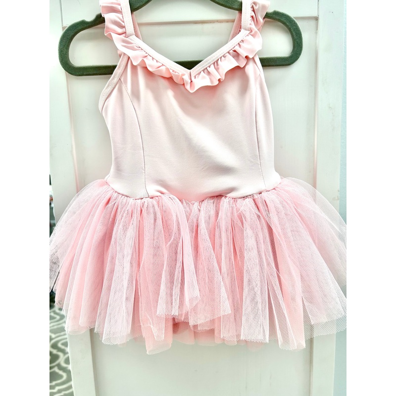 Ruffle Trim Cami Dress - Rosequartz