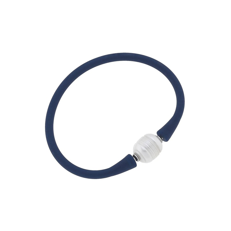 Bali Freshwater Pearl Silicone Children's Bracelet