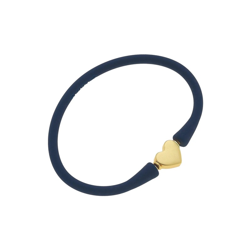 Bali Heart Bead Silicone Children's Bracelet