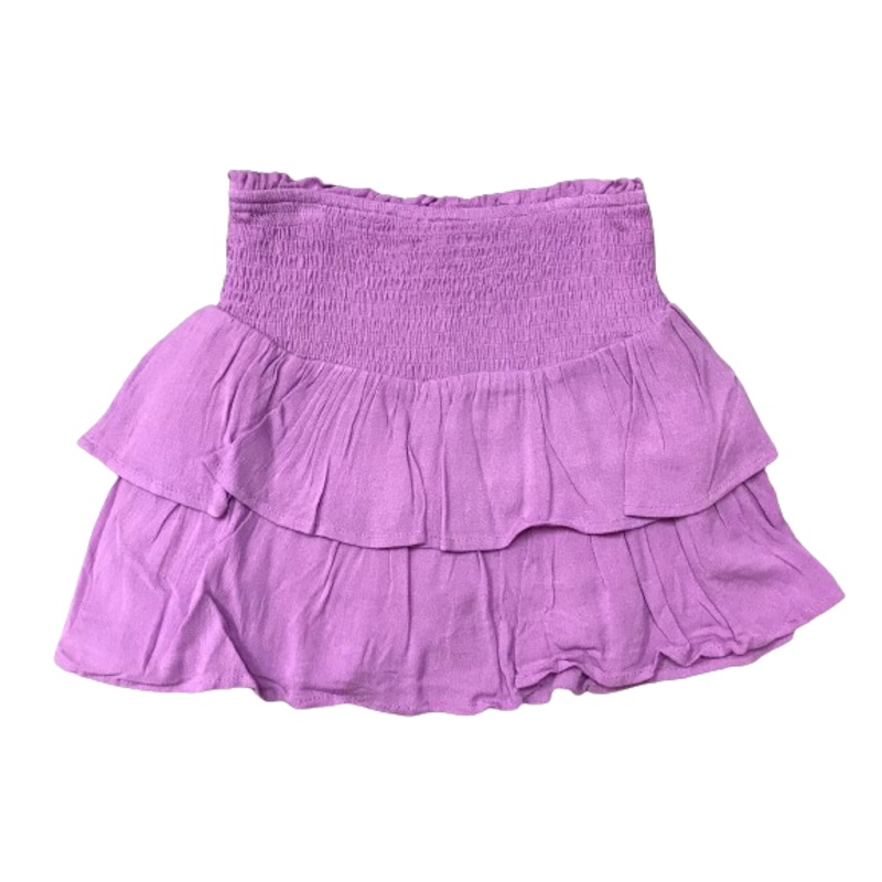 Hayden Girls Lavender Smocked Ruffle Tiered Skirt
