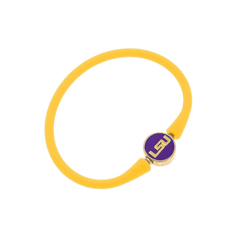 LSU Tigers Enamel Silicone Bali Bracelet