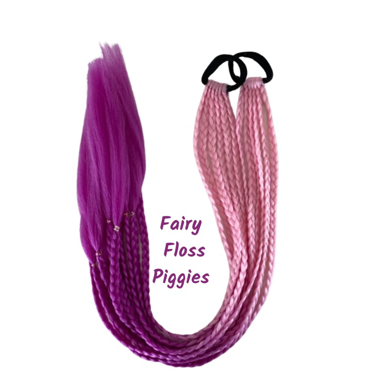 Poppet Locks - 24 Fairy Floss Piggy Tails
