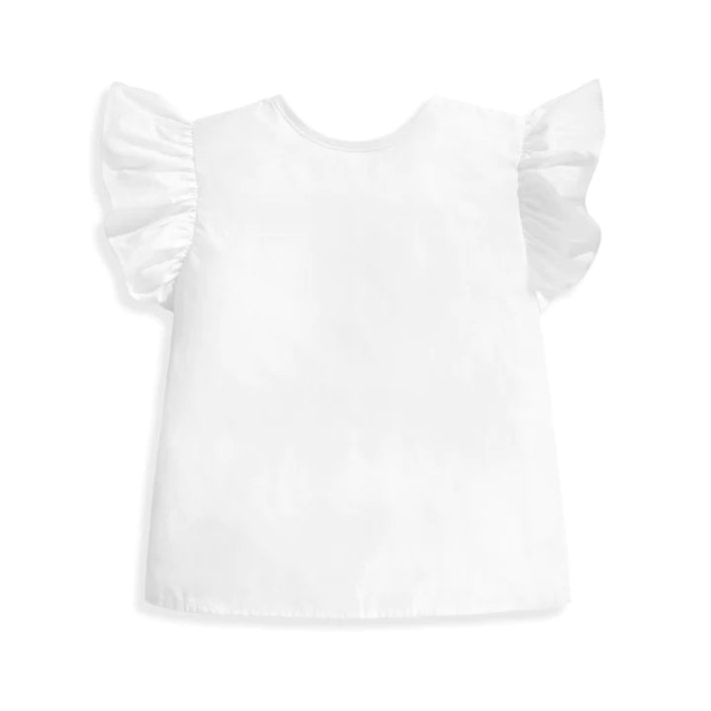 White Bow Back Blouse