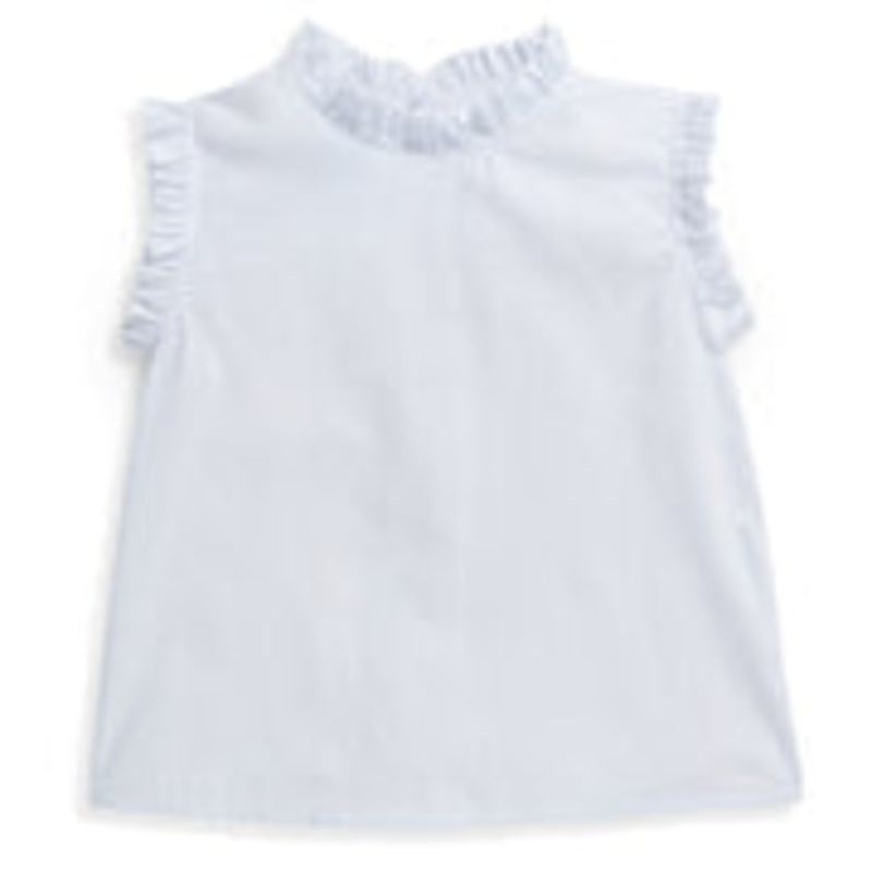 White Sonja Sleeveless Blouse
