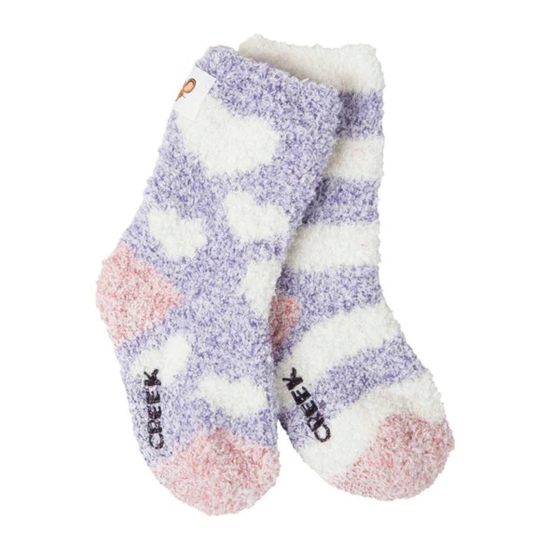 World's Softest Socks - Heart & Stripe