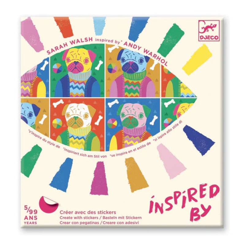 Djeco Inspired by Totally Pop Sticker Collage Art Kit