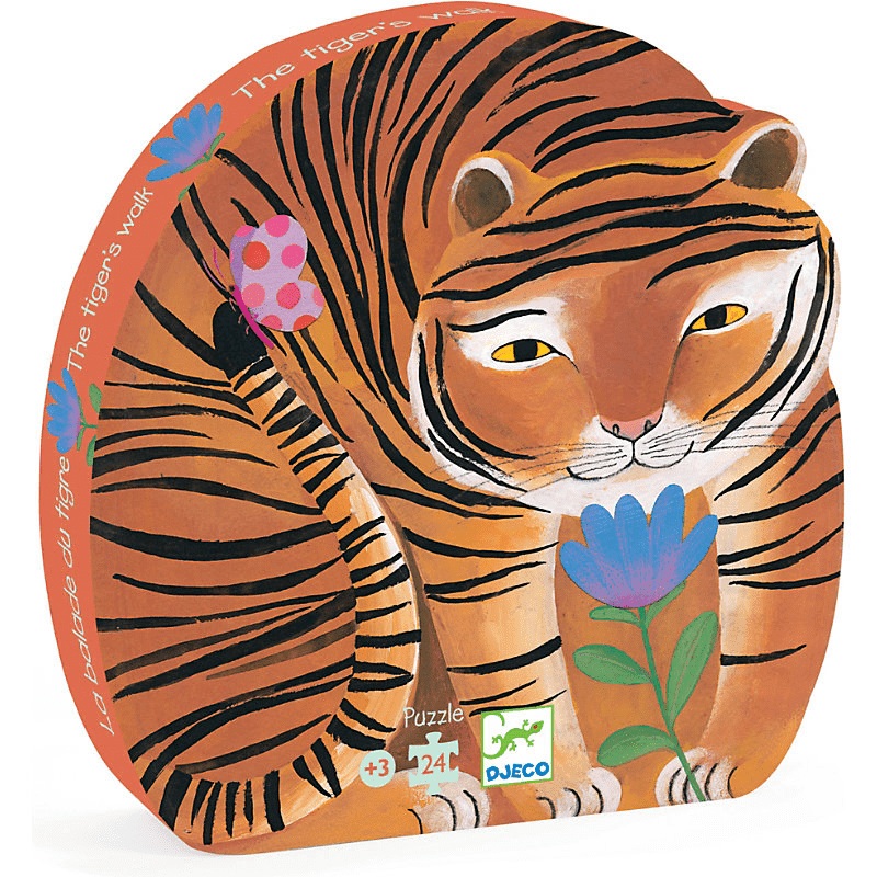 Djeco The Tiger's Walk Silhouette Puzzle