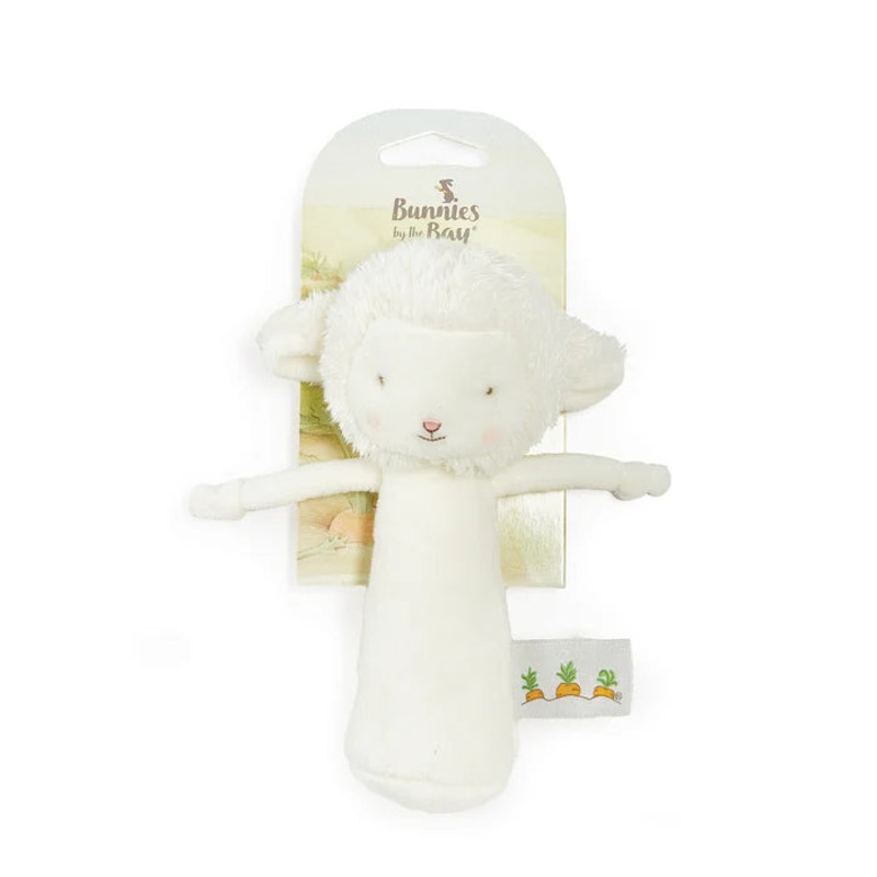 Friendly Chime Rattle - White Lamb