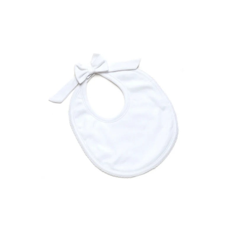 Milly Marie Pima White Bib w/ Bow