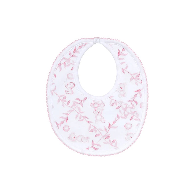 Nella Pima Pink Bears Bib