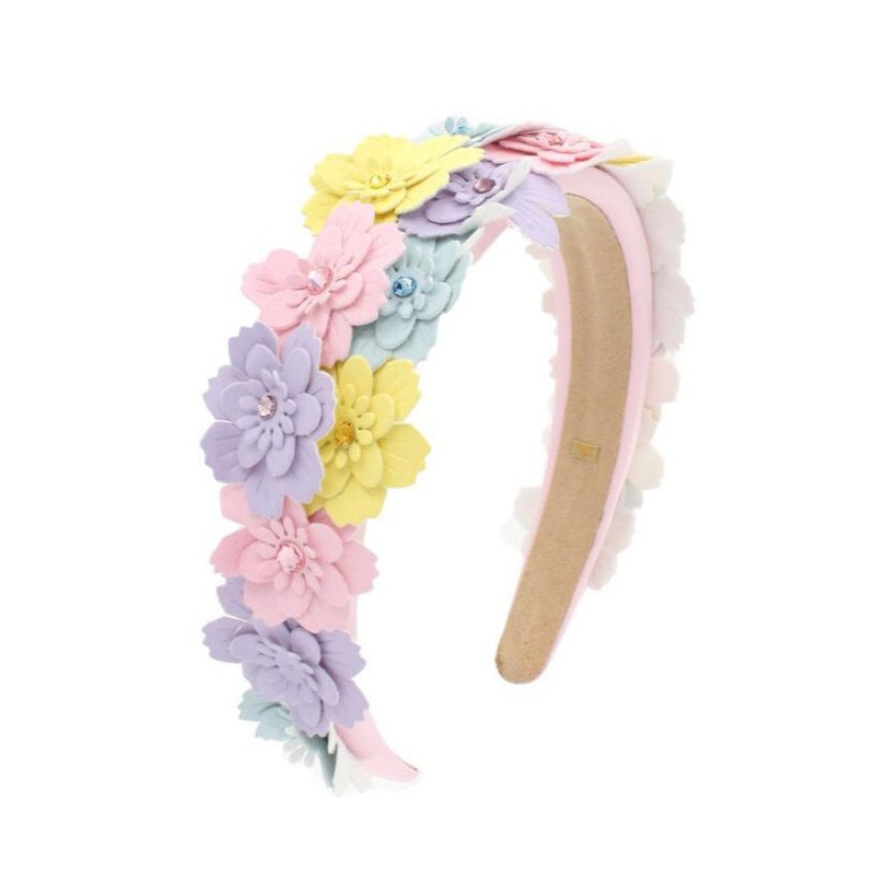 Bari Lynn Leather Flower Headband