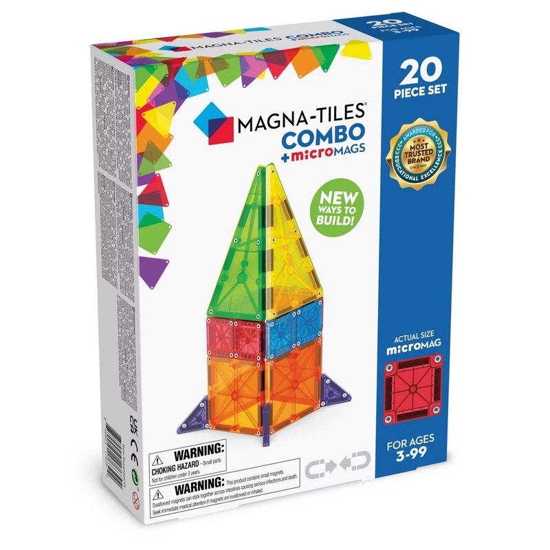 Magna-Tiles microMAGS 20 Piece Combo Set