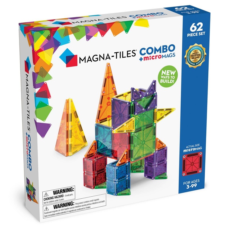 Magna-Tiles microMAGS 62 Piece Combo Set