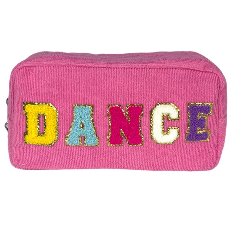 Pink Terry Cloth Cosmetic Bag - Dance