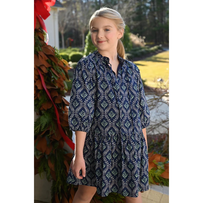 Pleat Collection Eve Dress - Vines