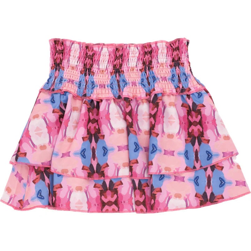 Pleat Collection Scottie Skirt - Pink/Red