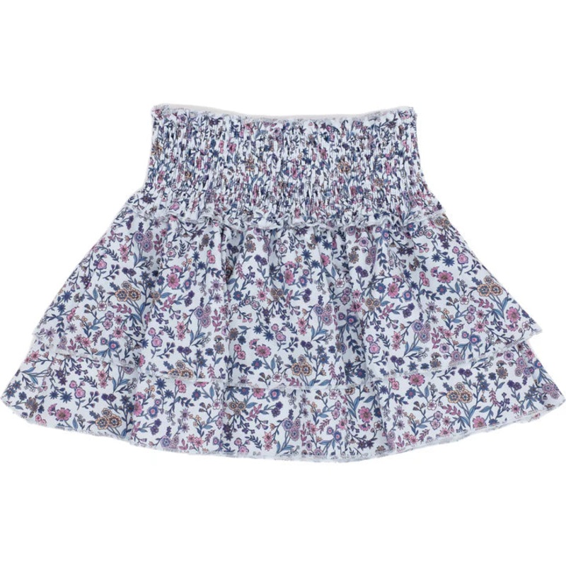 Pleat Collection Scottie Skirt - Plum Floral