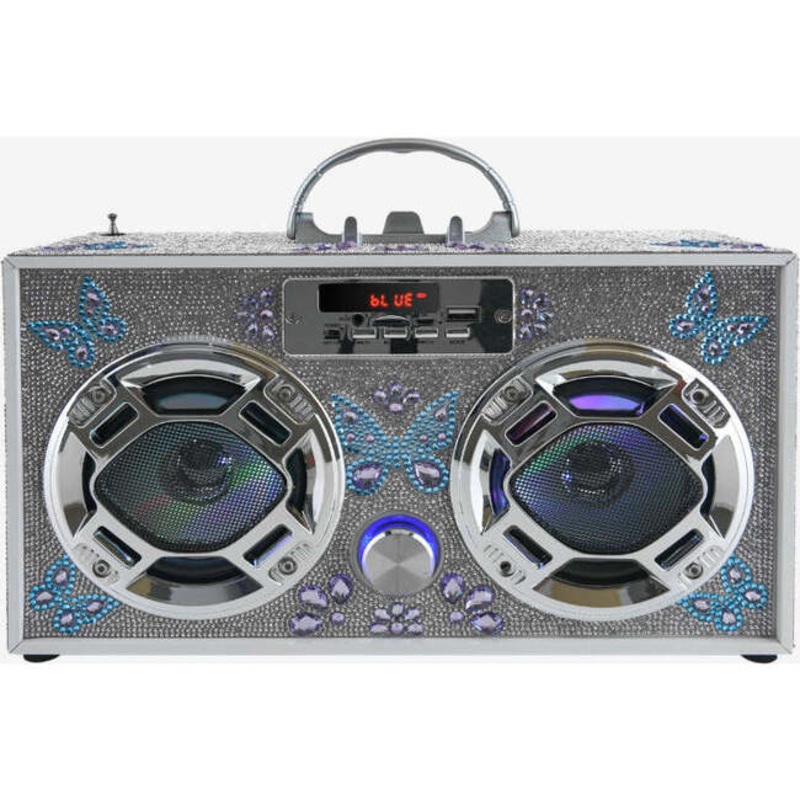 Butterfly Bling Bluetooth BoomBox