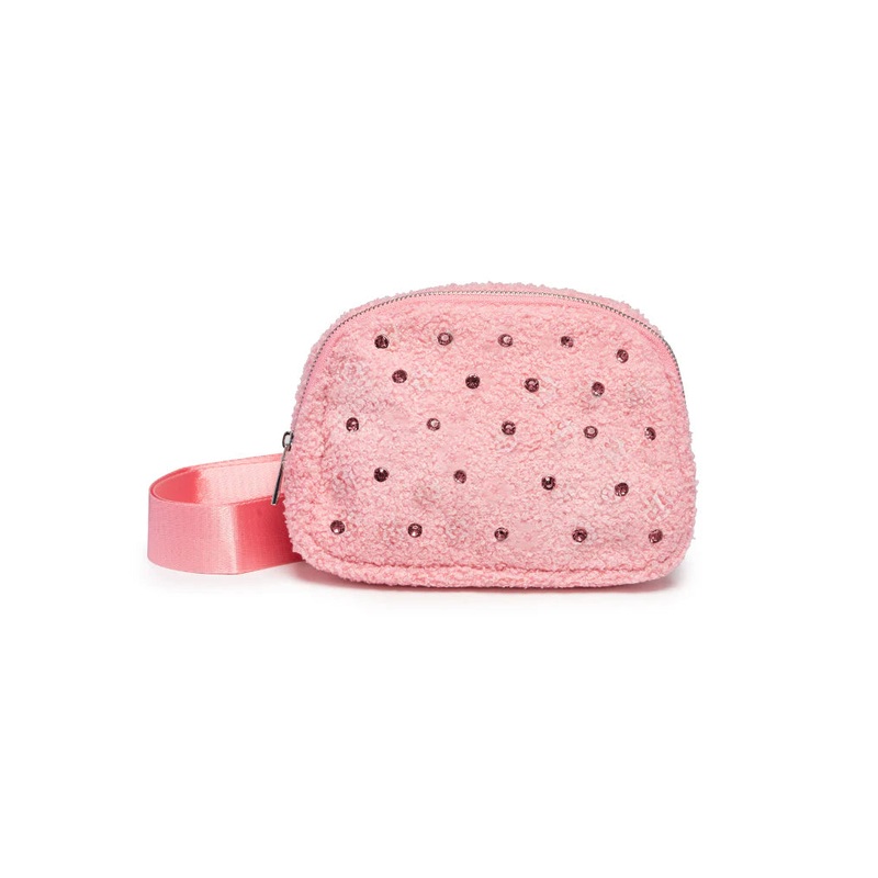 Pink Crystal Belt Bag