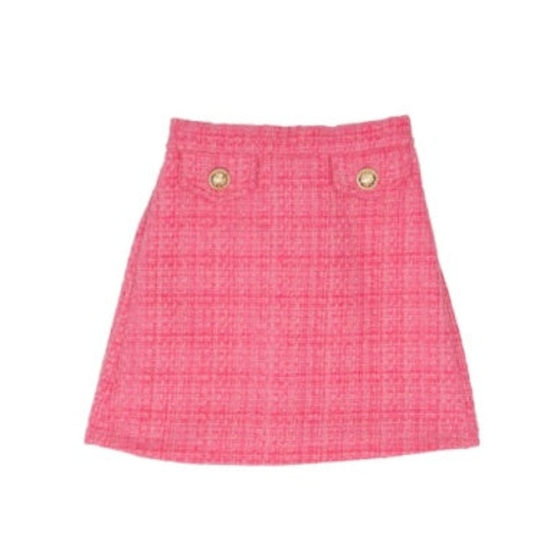 The Oaks Hot Pink Tweed Emilia Skirt
