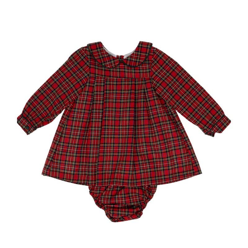 The Oaks Red Tartan Plaid Ava Dress with Bloomers