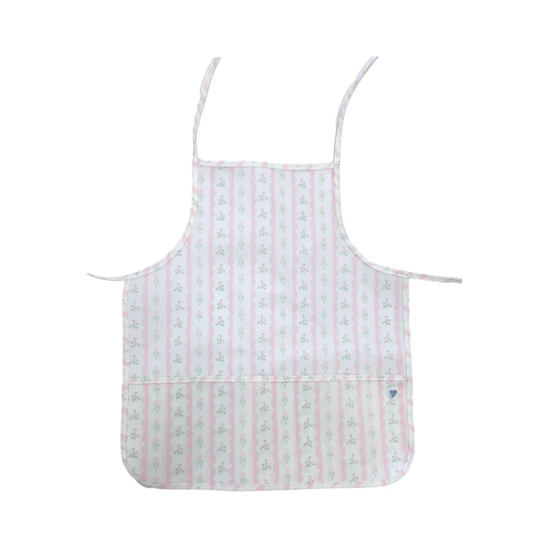 TRVL Apron - Pink Floral Ribbon