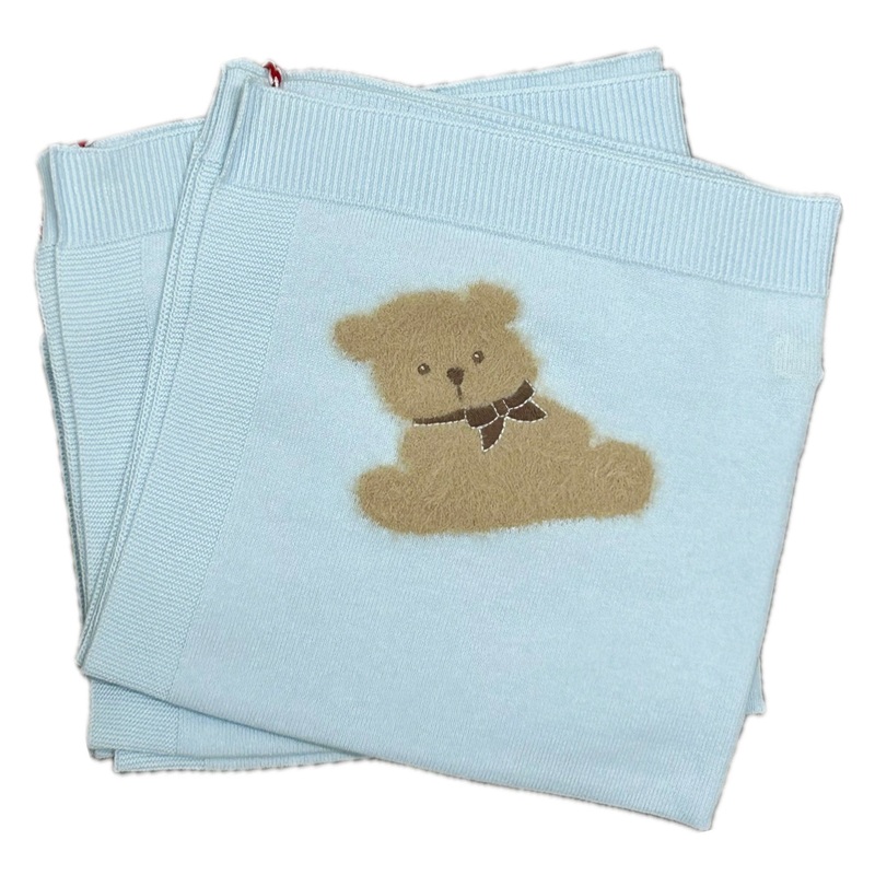 Zubels Blue Bear Baby Blanket