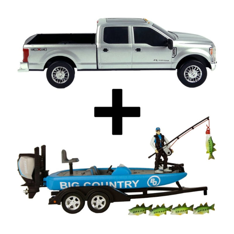 Big Country Toys F250 Truck & Bass Boat Combo