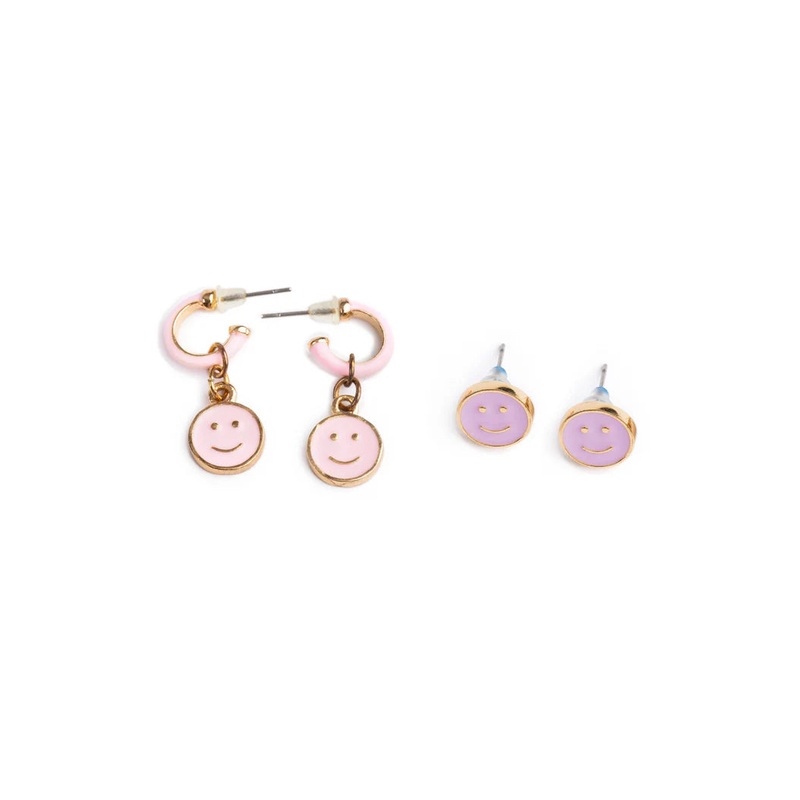 Great Pretenders 2Pk Boutique Chic All Smiles Earrings