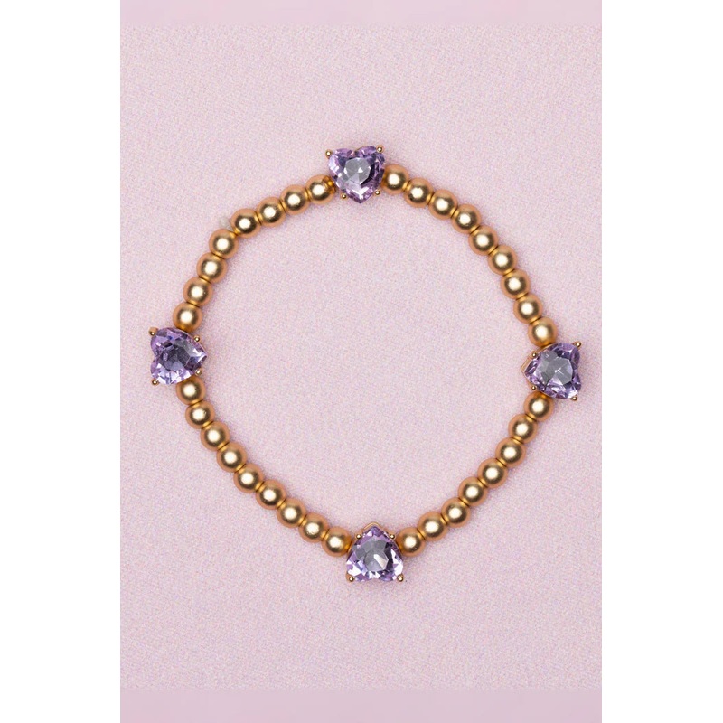 Great Pretenders Boutique Chic Amethyst Love Bracelet