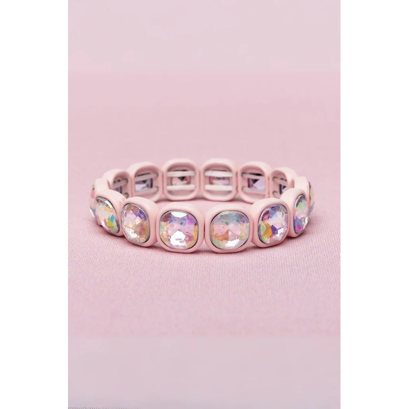 Great Pretenders Boutique Chic Swiftie Pink Gem Bracelet