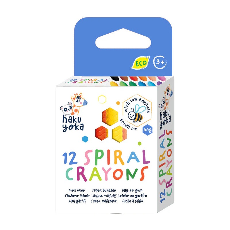 Haku Yoka 12Pk Spiral Crayons