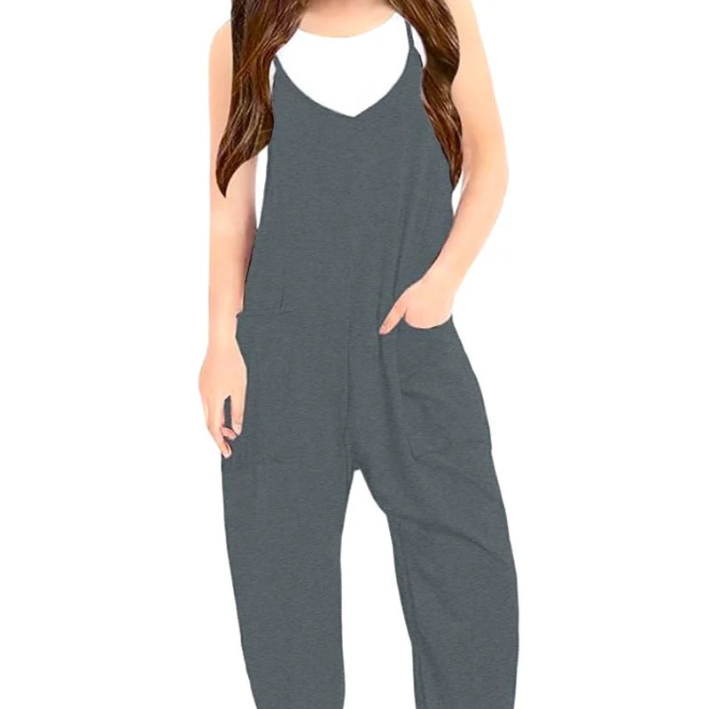 Kid's Hotshot Romper Onesie - Heather Black