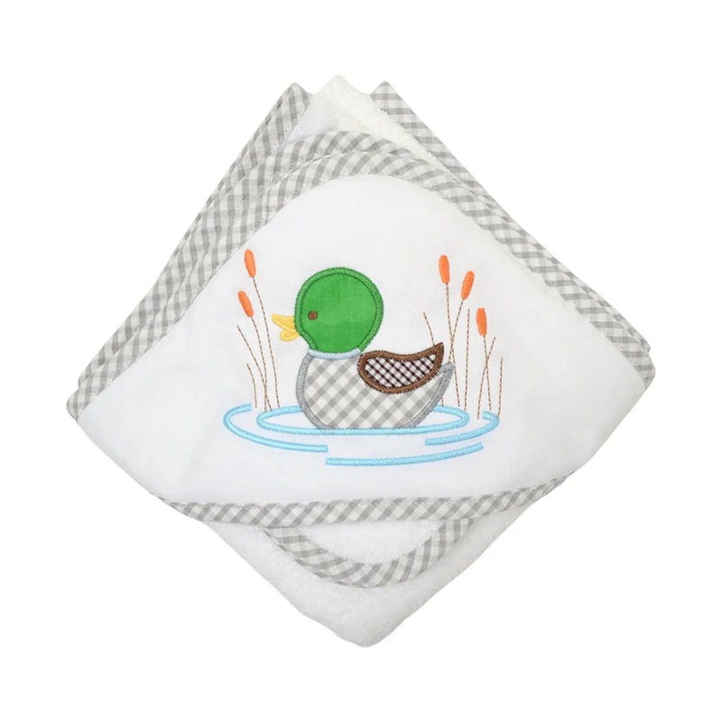 Boxed Applique Towel & Washcloth Set - Mallard Duck