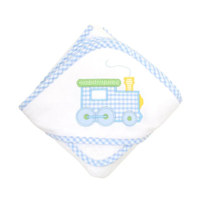 Boxed Applique Towel & Washcloth Set - Train
