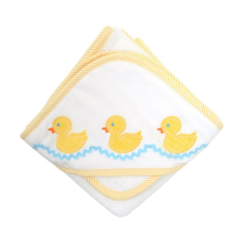 Boxed Applique Towel & Washcloth Set - Yellow Duck
