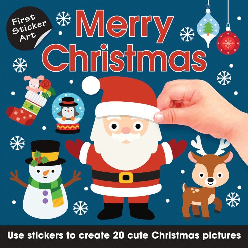 First Sticker Art Merry Christmas Sticker Book