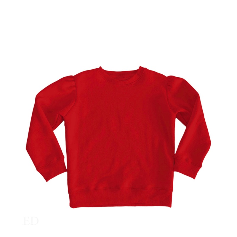 French Terry Holly Sweatshirt - Red