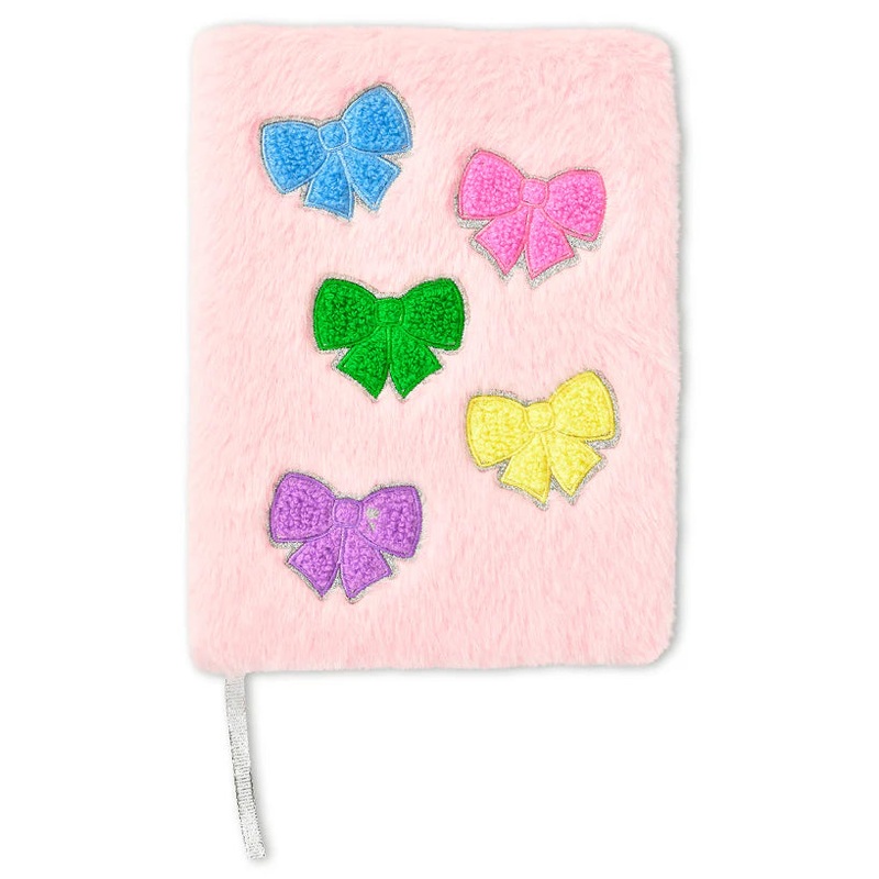 iScream Beautiful Bows Pink Plush Journal