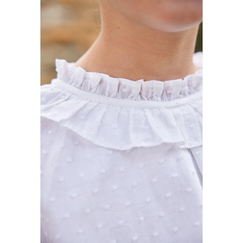 Little English Lauren Blouse - Ivory
