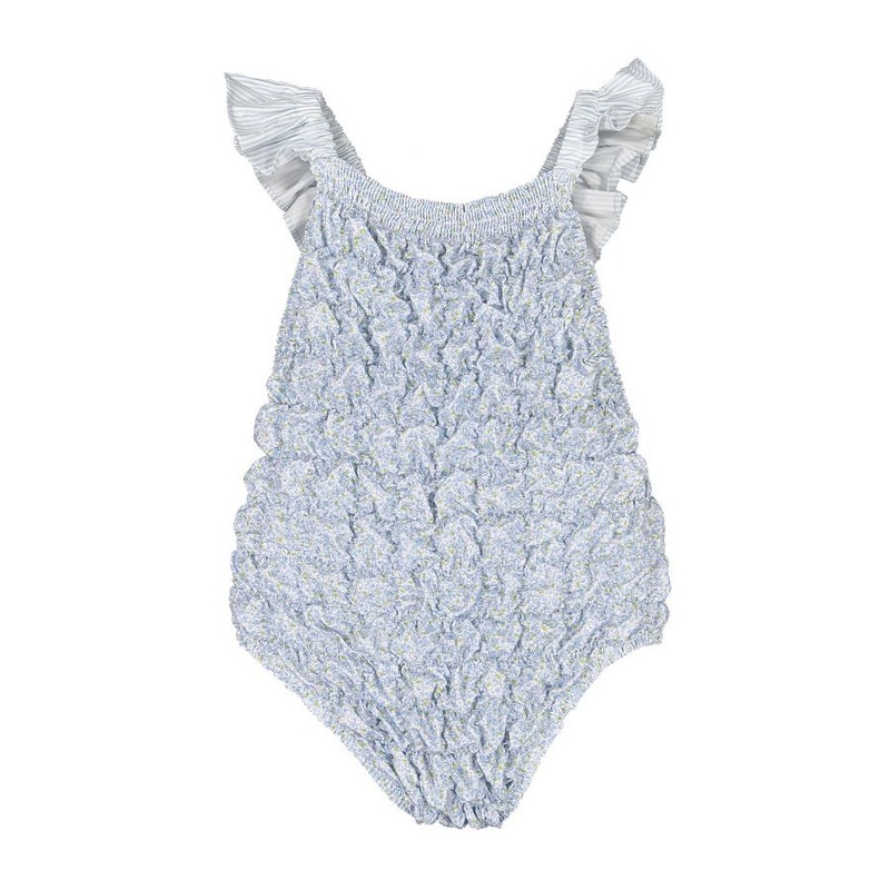 Sal & Pimenta Blue Candy Frilled Swimsuit