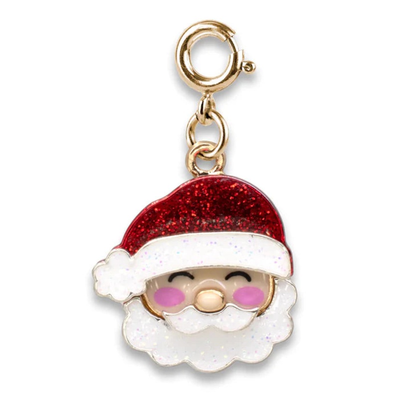 CHARM IT! Gold Glitter Santa Charm