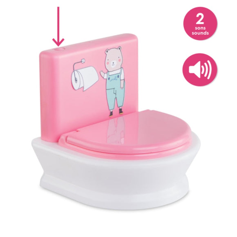 Corolle Baby Interactive Doll Toilet - For 12"/14" Doll
