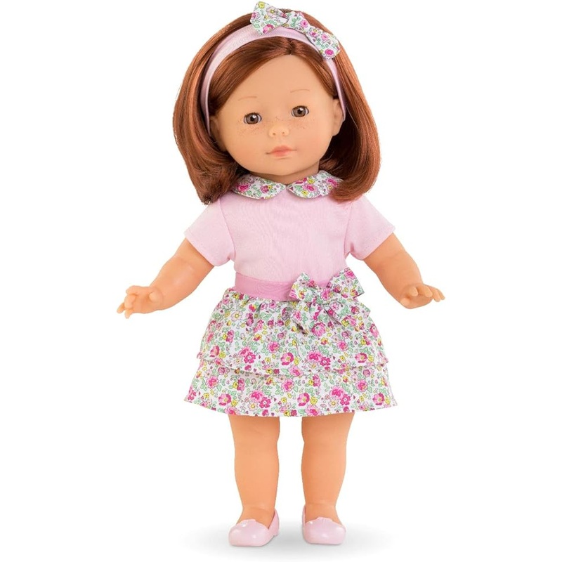 Corolle Ma Pia 14" Doll with Pink Floral Outfit and Matching Headband