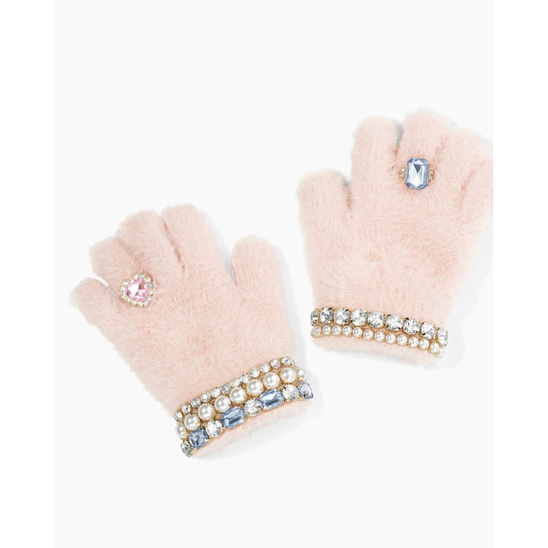 Super Smalls Cotton Candy Jeweled Gloves