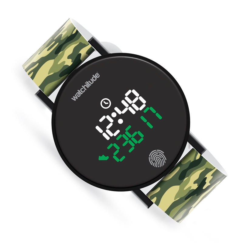Watchitude Step Counter Watch Pedometer Fitness Tracker - Army Camo
