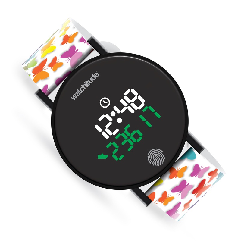 Watchitude Step Counter Watch Pedometer Fitness Tracker - Butterfly